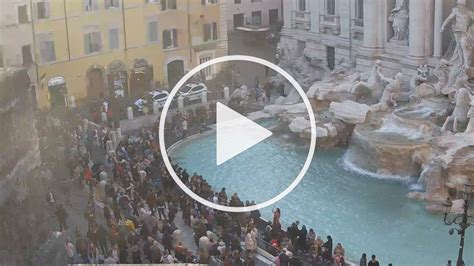 rome italy webcam|【LIVE】 Webcam Trevi Fountain